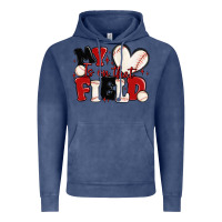 Vintage Denim my heart is on that field baseball Vintage Hoodie - MaliasSmallBusiness