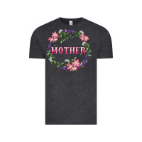 Vintage Black mother with floral wreath Vintage Tee - RanaPortraitStore