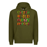 Army Green cotton headed ninny muggins Premium Hoodie - MaliasSmallBusiness