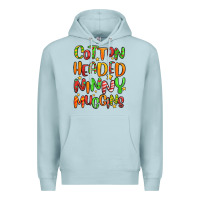 Blue Mist cotton headed ninny muggins Premium Hoodie - MaliasSmallBusiness