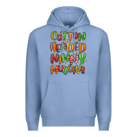 Colony Blue cotton headed ninny muggins Premium Hoodie - MaliasSmallBusiness