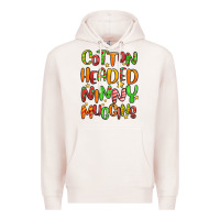 Pale Pink cotton headed ninny muggins Premium Hoodie - MaliasSmallBusiness