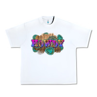 White howdy Urban Heavy Tee - Zillion Design Studio