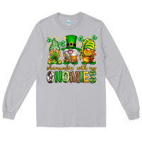 Moon Dust St. Patrick's Day shamrockin' with my gnomies Long Sleeve Tee - Neo Western