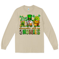 Mushroom St. Patrick's Day shamrockin' with my gnomies Long Sleeve Tee - Neo Western
