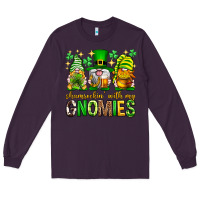 Plum St. Patrick's Day shamrockin' with my gnomies Long Sleeve Tee - Neo Western