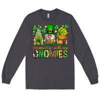 Smoke St. Patrick's Day shamrockin' with my gnomies Long Sleeve Tee - Neo Western