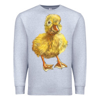 Heather Grey Baby Duck Premium Sweatshirt - LillyAllenDesigns
