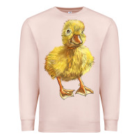 Pale Pink Baby Duck Premium Sweatshirt - LillyAllenDesigns