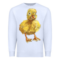 White Baby Duck Premium Sweatshirt - LillyAllenDesigns