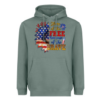 Sage home of the free because of the brave Heavyweight Hoodie - NancyCooperArtShop