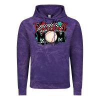 Cloud Purple baseball mom Vintage Hoodie - MaliasSmallBusiness