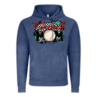 Vintage Denim baseball mom Vintage Hoodie - MaliasSmallBusiness