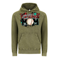 Vintage Olive baseball mom Vintage Hoodie - MaliasSmallBusiness