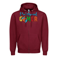 Burgundy professional gamer Zipper Hoodie - JahusDesignShop