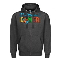 Charcoal Heather professional gamer Zipper Hoodie - JahusDesignShop