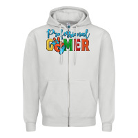 Dove Grey professional gamer Zipper Hoodie - JahusDesignShop