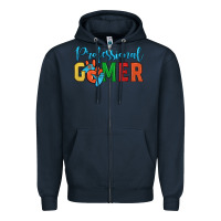 Navy professional gamer Zipper Hoodie - JahusDesignShop