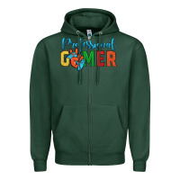 Sports Green professional gamer Zipper Hoodie - JahusDesignShop