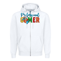 White professional gamer Zipper Hoodie - JahusDesignShop
