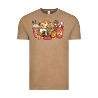Vintage Coffee pomeranian coffee cups Vintage Tee - Zillion Design Studio