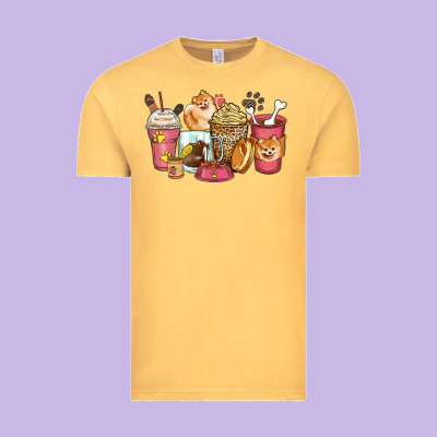 Vintage Tee pomeranian coffee cups