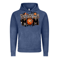 Vintage Denim basketball mom Vintage Hoodie - MaliasSmallBusiness