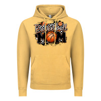 Vintage Mustard basketball mom Vintage Hoodie - MaliasSmallBusiness