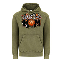 Vintage Olive basketball mom Vintage Hoodie - MaliasSmallBusiness