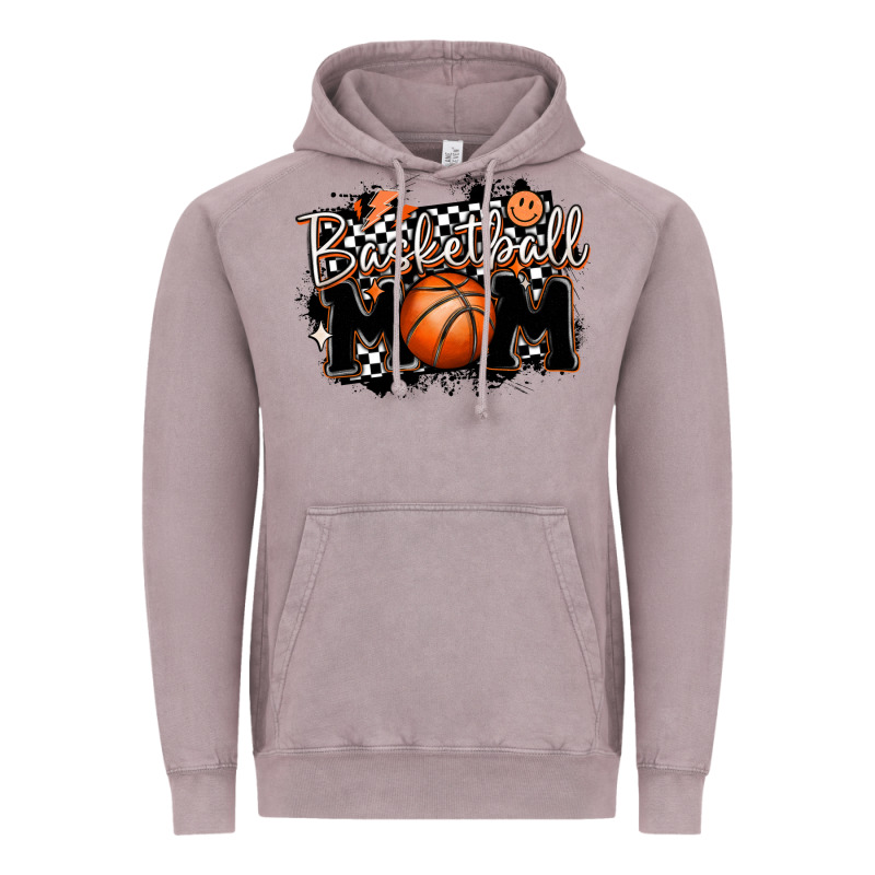 Basketball Mom Vintage Hoodie by MaliasSmallBusiness | Teevron