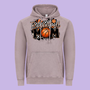 Basketball Mom Vintage Hoodie Designed By Maliassmallbusiness