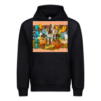 Black fall with baby goat Urban Hoodie - LillyAllenDesigns