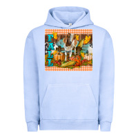Pigment Grape Ice fall with baby goat Urban Hoodie - LillyAllenDesigns