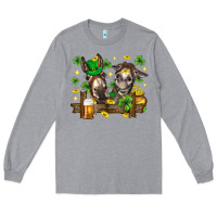 Heather Grey St. Patrick's Day donkey Long Sleeve Tee - Neo Western