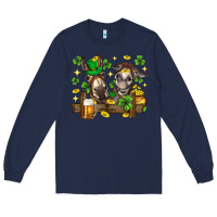 Navy St. Patrick's Day donkey Long Sleeve Tee - Neo Western