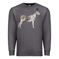 Charcoal Heather Andalusian Donkey Premium Sweatshirt - LillyAllenDesigns