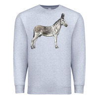 Heather Grey Andalusian Donkey Premium Sweatshirt - LillyAllenDesigns