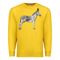Lemon Andalusian Donkey Premium Sweatshirt - LillyAllenDesigns