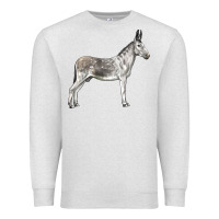 Oatmeal Heather Andalusian Donkey Premium Sweatshirt - LillyAllenDesigns