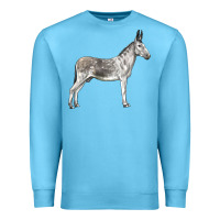 Ocean Blue Andalusian Donkey Premium Sweatshirt - LillyAllenDesigns