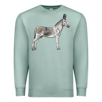 Seafoam Andalusian Donkey Premium Sweatshirt - LillyAllenDesigns