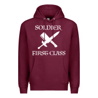 Burgundy Soldıer First Class Premium Hoodie - Bettercallsaul