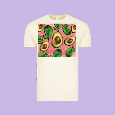 Avacado Pink Tumbler Vintage Tee Designed By Barkaloodesign