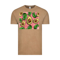 Vintage Coffee avacado pink tumbler Vintage Tee - BarkalooDesign