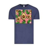 Vintage Denim avacado pink tumbler Vintage Tee - BarkalooDesign