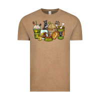 Vintage Coffee pitbull coffee cups Vintage Tee - Zillion Design Studio