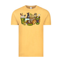 Vintage Mustard pitbull coffee cups Vintage Tee - Zillion Design Studio