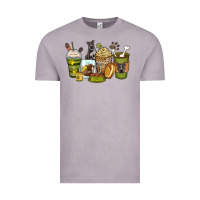 Vintage Zinc pitbull coffee cups Vintage Tee - Zillion Design Studio