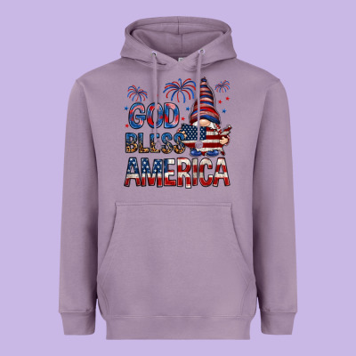 God Bless America Heavyweight Hoodie Designed By Nancycooperartshop