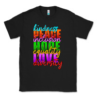Black kindness peace inclusion hope equality love diversity Classic Tee - HRA Design Shop